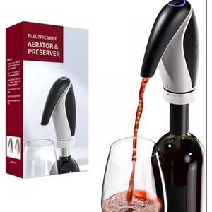 Electric Wine Aerator Pourer Rechargeable 3-in-1 Automatic Decanter NIB